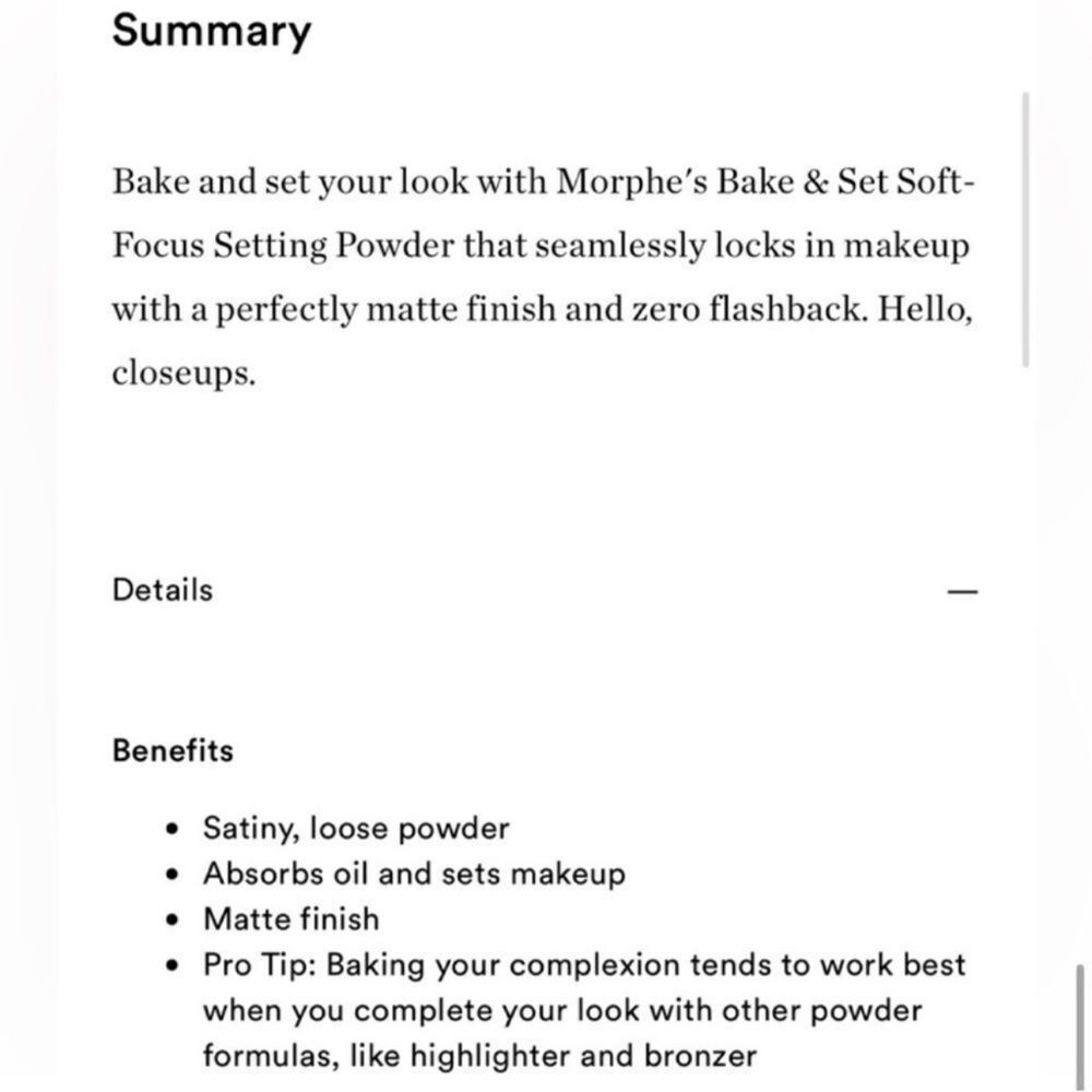 $8 🌙 Morphe Bake & Set Translucent Setting Powder 🆕‎ - Picture 5 of 5
